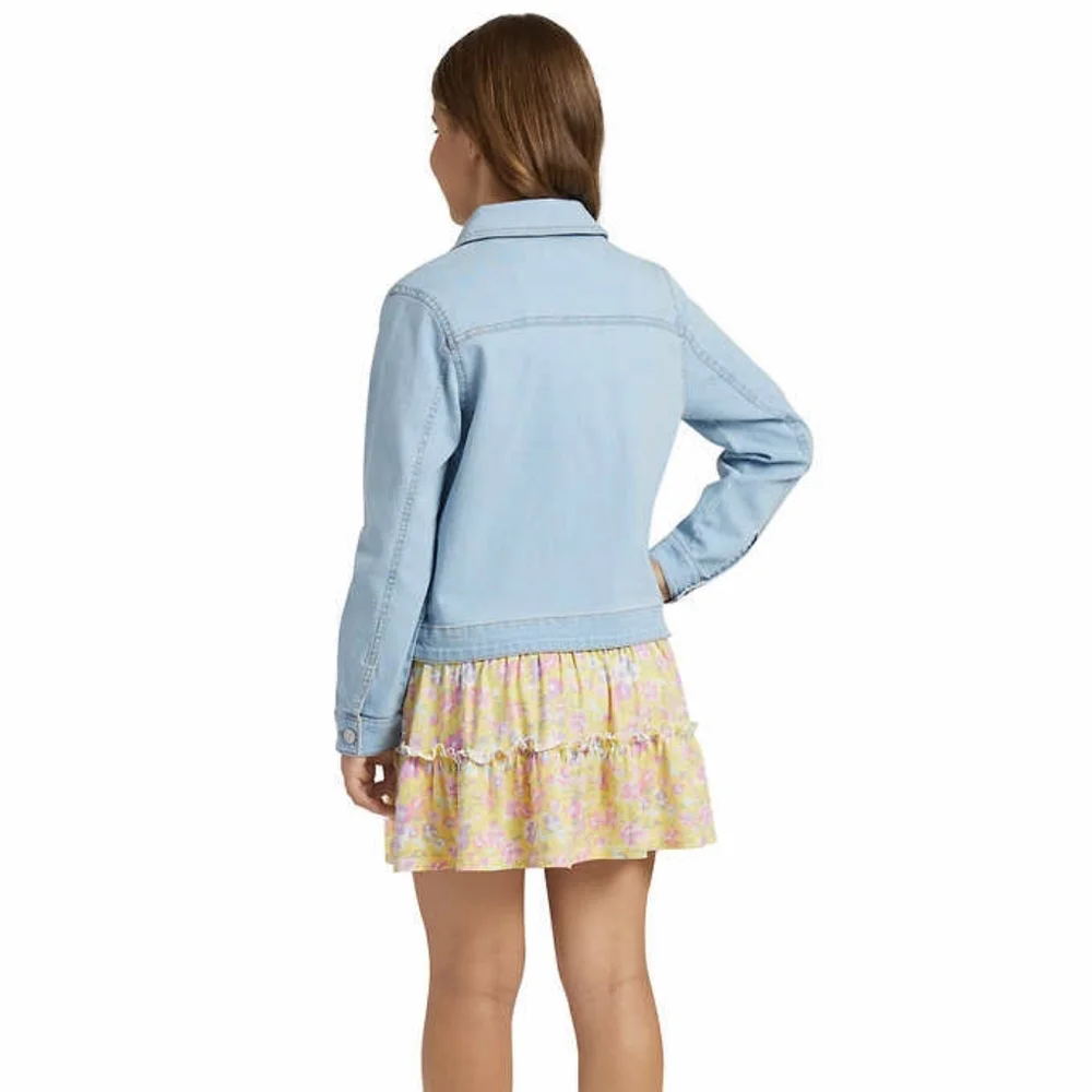 BCBG Youth Dress & Denim Jacket Set